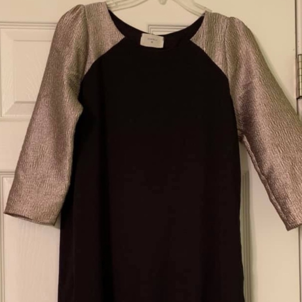 Black & gold everly dress
